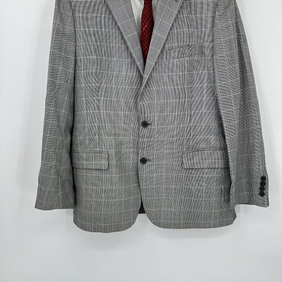 BROOKS BROTHERS 346fitzgerald fit jacket blazer sport coat plaid 100% wool 44L - Picture 4 of 9